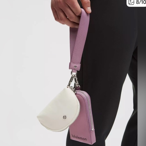 lululemon athletica Handbags - lululemon athletica Dual Pouch Wristlet - Lavender plum bag purse keychain
